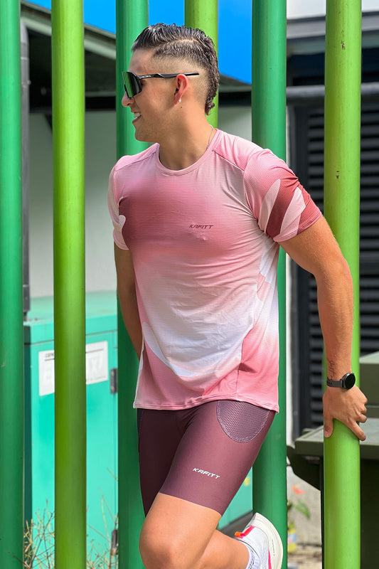 LICRA RUNNING SIN COSTURAS CAFÉ HOMBRE