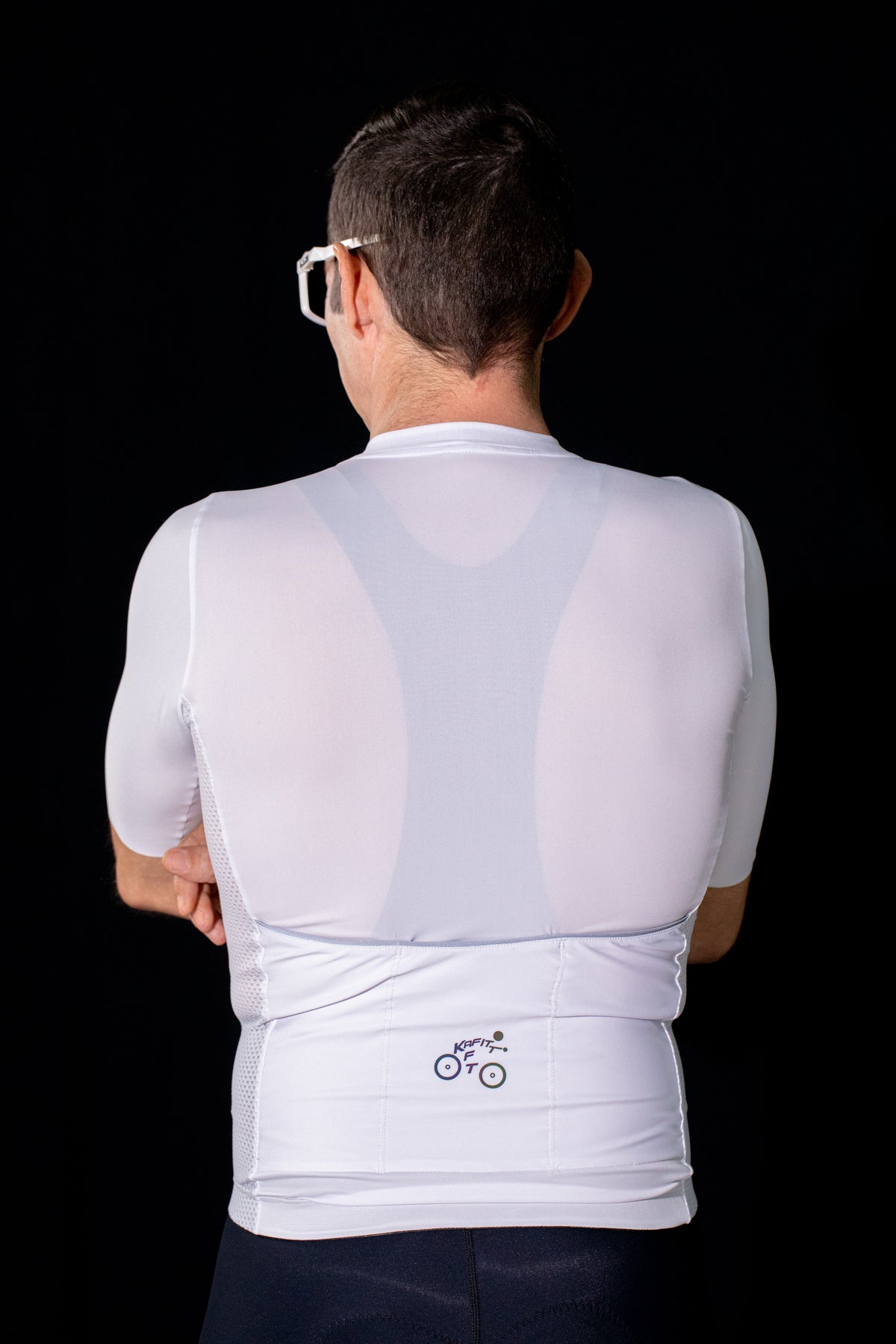 JERSEY CLÁSICO MC BLANCO LOGO TORNASOL HOMBRE