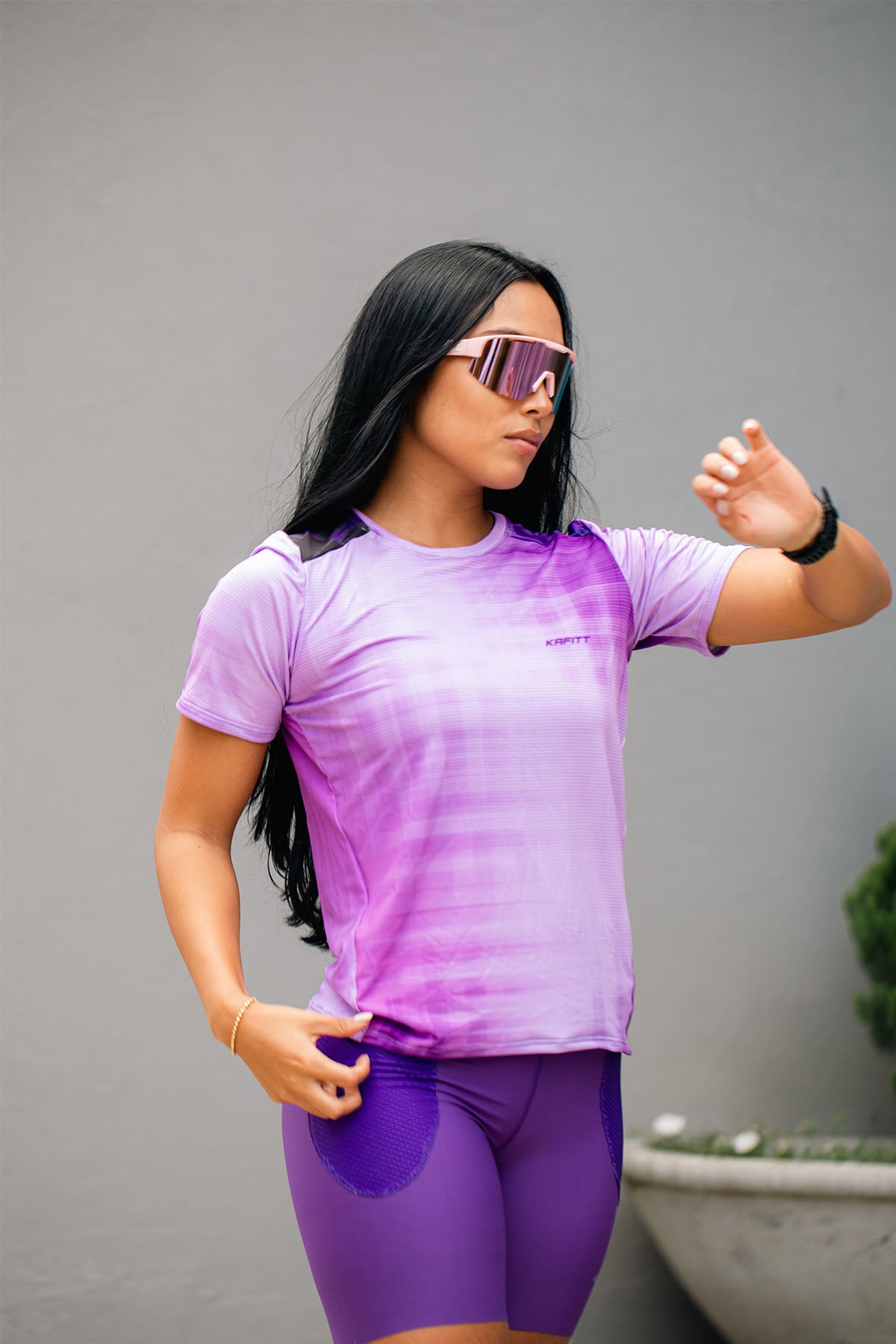 CAMISETA RUNNING MC MALBEC MUJER