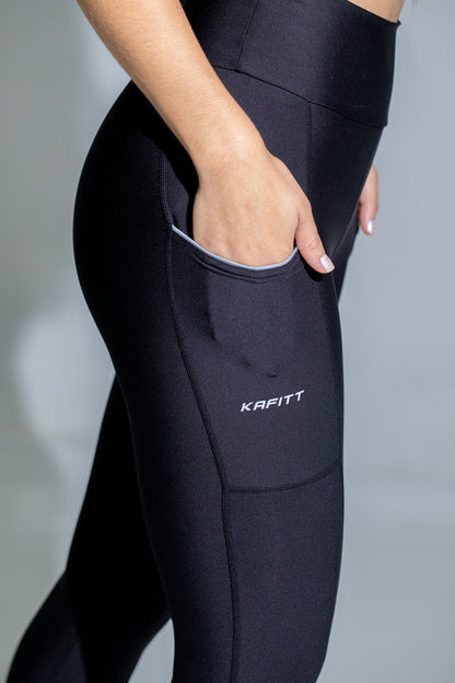 LICRA RUNNING REFLECTIVO NEGRA LARGA
