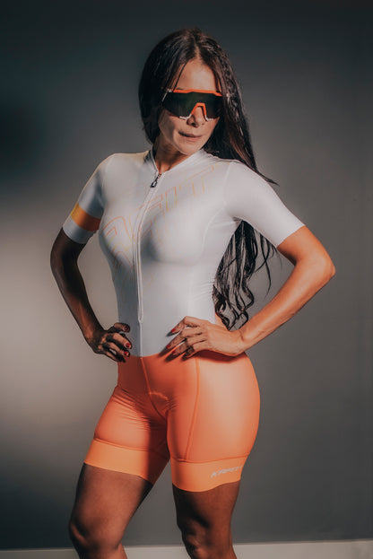 ENTERIZO DE CICLISMO MC MORPHO NARANJA
