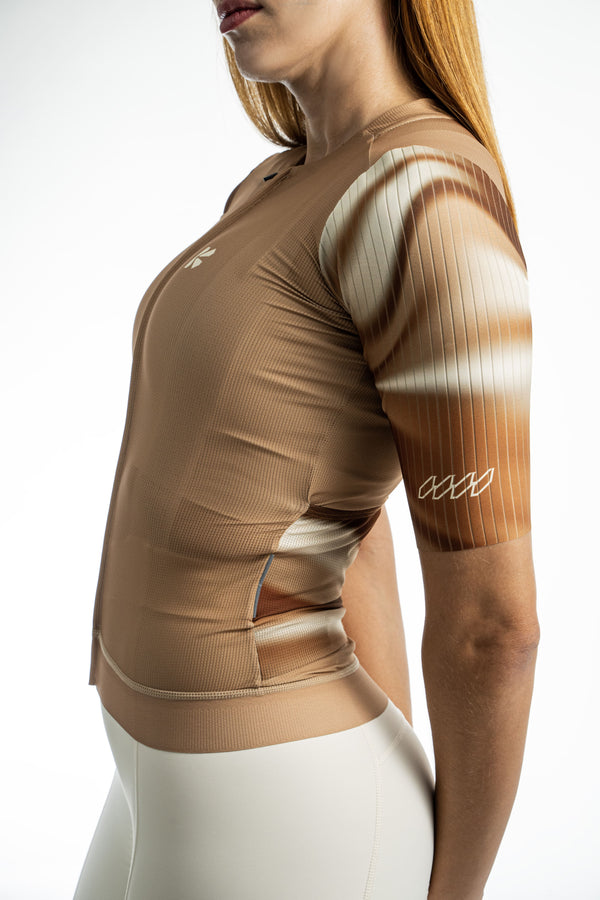 Jersey Flowtech Beige Mujer
