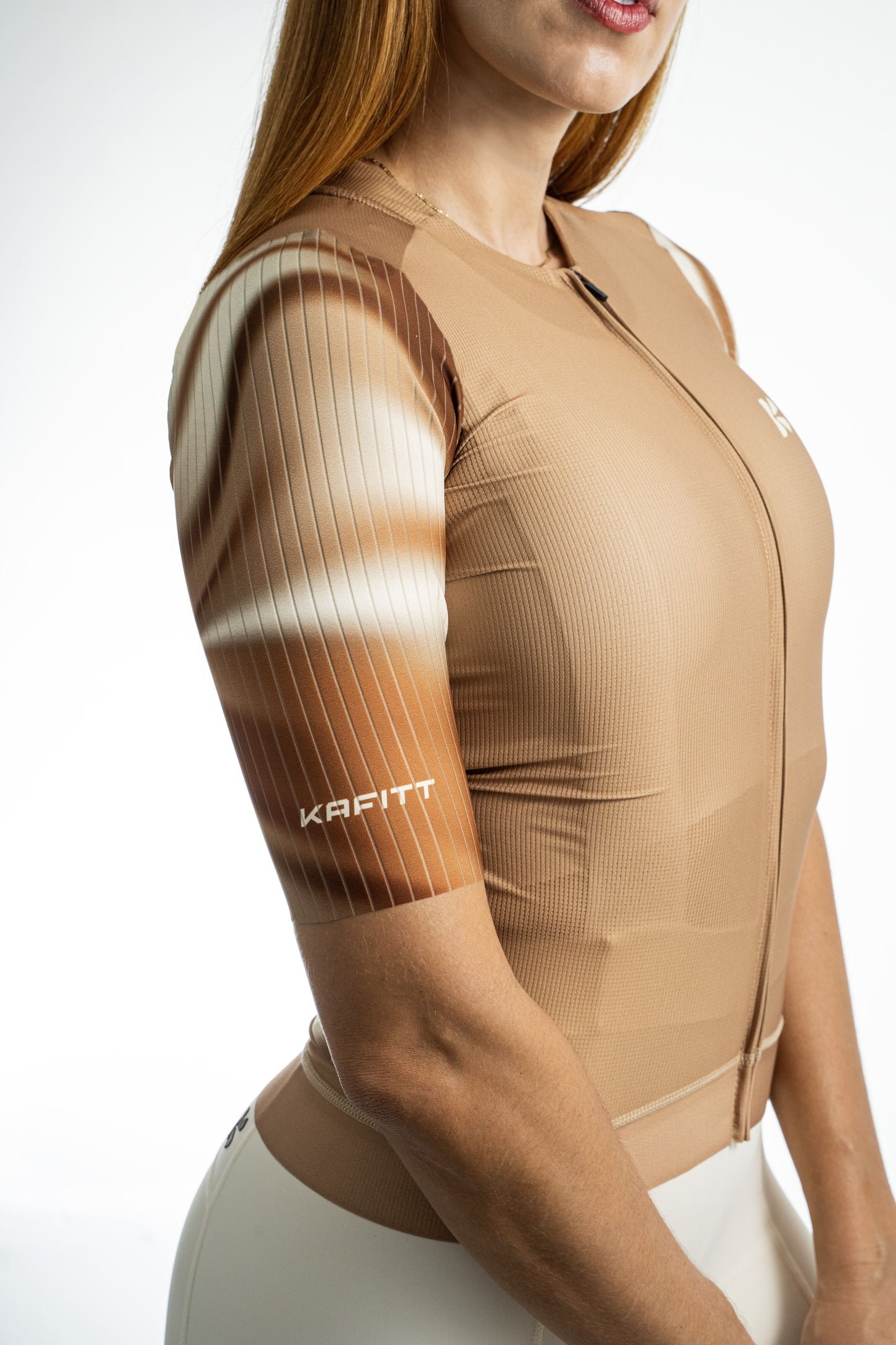 Jersey Flowtech Beige Mujer