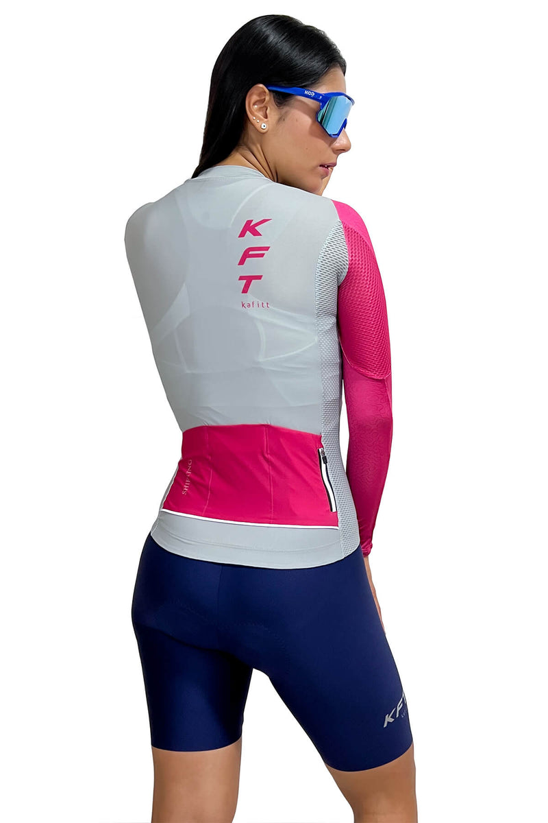 JERSEY ÉLITE ML FUCSIA VOLCANO MUJER